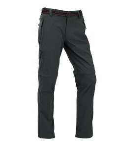 Maul Wanderhose Ontario II 2in1 Zipp off - lange Hose+Bermuda - schwarz Herren